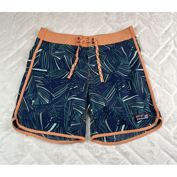 Patagonia Board Shorts Men's Hydropeak Stretch Floral Water Swim Trunks - Sz 30 - Picture 2 of 9